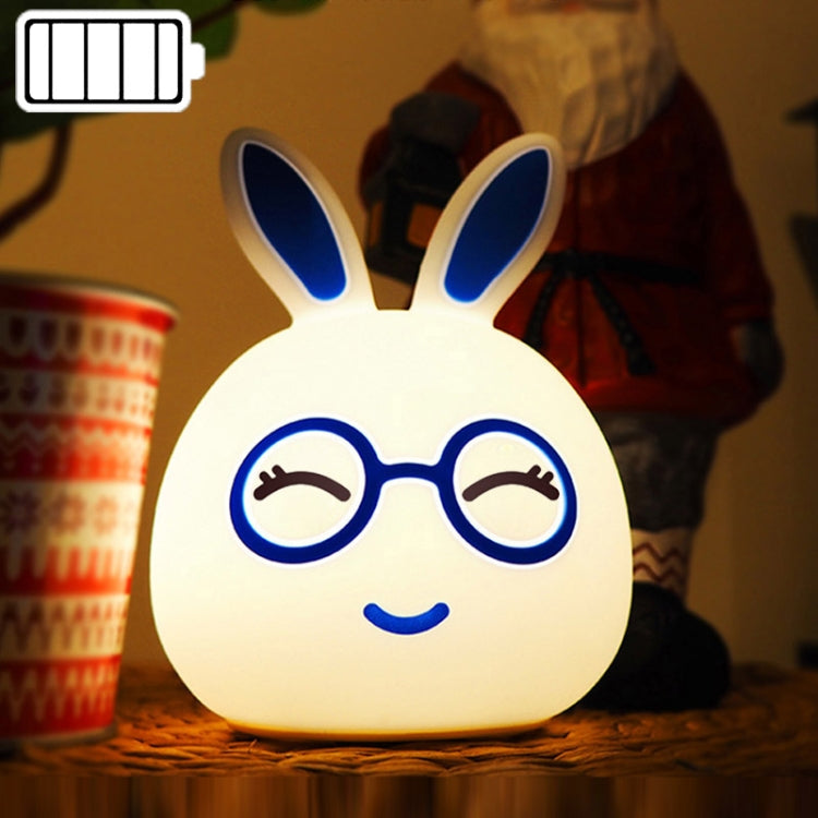 Creative แบตเตอรี่ขับเคลื่อน LED โคมไฟตกแต่งของขวัญแปลกใหม่, Smile Pink Rabbit/Battery-Powered, Smile Blue Rabbit/Battery-Powered, Happy Pink Rabbit/Battery-Powered, Happy Blue Rabbit/Battery-Powered
