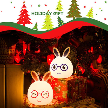 Creative USB ชาร์จ LED โคมไฟตกแต่งของขวัญแปลกใหม่, Smile Pink Rabbit/USB Charging, Smile Blue Rabbit/USB Charging, Happy Pink Rabbit/USB Charging, Happy Blue Rabbit/USB Charging