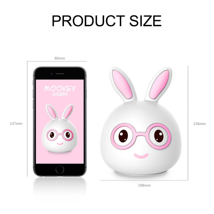 Creative USB ชาร์จ LED โคมไฟตกแต่งของขวัญแปลกใหม่, Smile Pink Rabbit/USB Charging, Smile Blue Rabbit/USB Charging, Happy Pink Rabbit/USB Charging, Happy Blue Rabbit/USB Charging