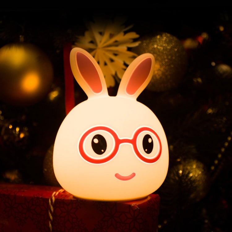 Creative USB ชาร์จ LED โคมไฟตกแต่งของขวัญแปลกใหม่, Smile Pink Rabbit/USB Charging, Smile Blue Rabbit/USB Charging, Happy Pink Rabbit/USB Charging, Happy Blue Rabbit/USB Charging