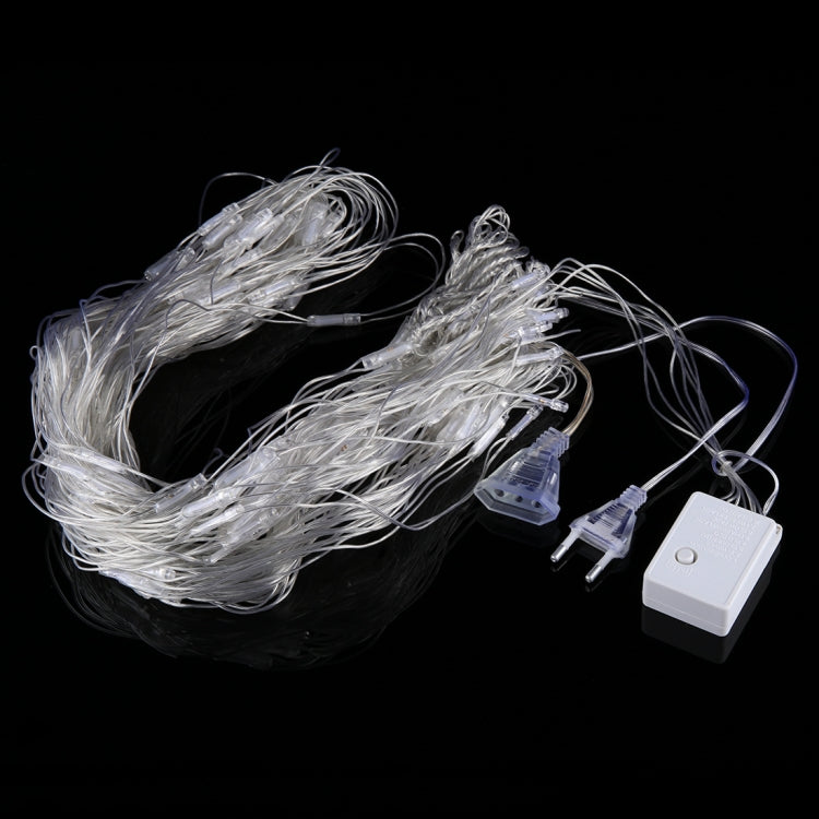 ไฟ LED ประดับตาข่าย 200 ดวงพร้อมข้อต่อส่วนปลายและตัวควบคุมมัลติฟังก์ชั่น, Blue Light EU Plug, Colorful Light EU Plug, Purple Light EU Plug, White Light EU Plug, Warm White EU Plug