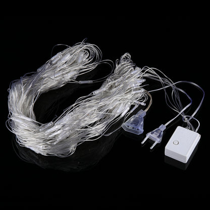 ไฟ LED ประดับตาข่าย 200 ดวงพร้อมข้อต่อส่วนปลายและตัวควบคุมมัลติฟังก์ชั่น, Blue Light EU Plug, Colorful Light EU Plug, Purple Light EU Plug, White Light EU Plug, Warm White EU Plug