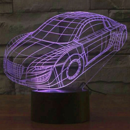 7 สีเปลี่ยนสี Creative Visual สเตอริโอโคมไฟโคมไฟตั้งโต๊ะ Night Light, Car Style
