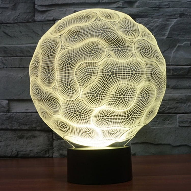 7 สีเปลี่ยนสี Creative Visual สเตอริโอโคมไฟโคมไฟตั้งโต๊ะ Night Light, Brain Style
