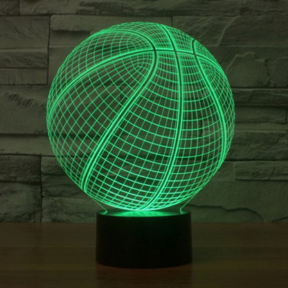 7 สีเปลี่ยนสี Creative Visual สเตอริโอโคมไฟโคมไฟตั้งโต๊ะ Night Light, Basketball Style