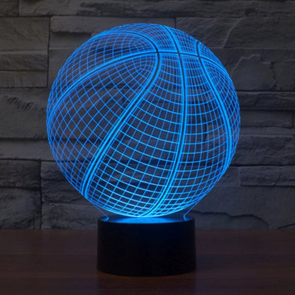 7 สีเปลี่ยนสี Creative Visual สเตอริโอโคมไฟโคมไฟตั้งโต๊ะ Night Light, Basketball Style