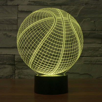 7 สีเปลี่ยนสี Creative Visual สเตอริโอโคมไฟโคมไฟตั้งโต๊ะ Night Light, Basketball Style