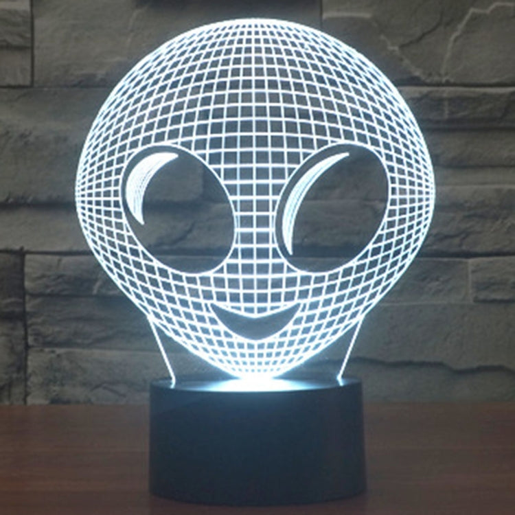 7 สีเปลี่ยนสี Creative Visual สเตอริโอโคมไฟโคมไฟตั้งโต๊ะ Night Light, Alien Style