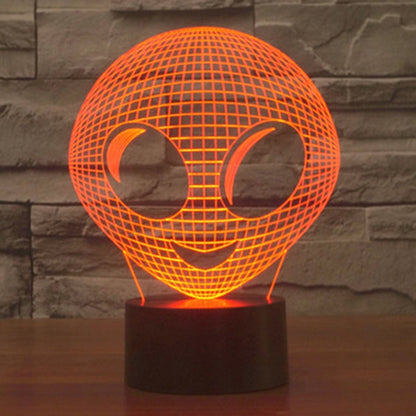 7 สีเปลี่ยนสี Creative Visual สเตอริโอโคมไฟโคมไฟตั้งโต๊ะ Night Light, Alien Style