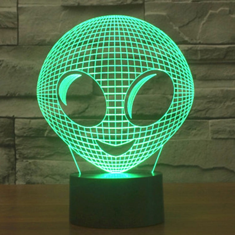 7 สีเปลี่ยนสี Creative Visual สเตอริโอโคมไฟโคมไฟตั้งโต๊ะ Night Light, Alien Style