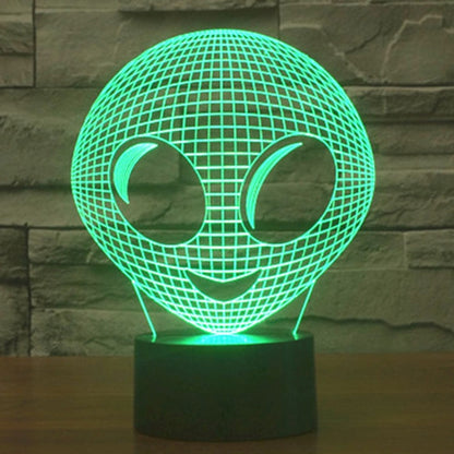 7 สีเปลี่ยนสี Creative Visual สเตอริโอโคมไฟโคมไฟตั้งโต๊ะ Night Light, Alien Style