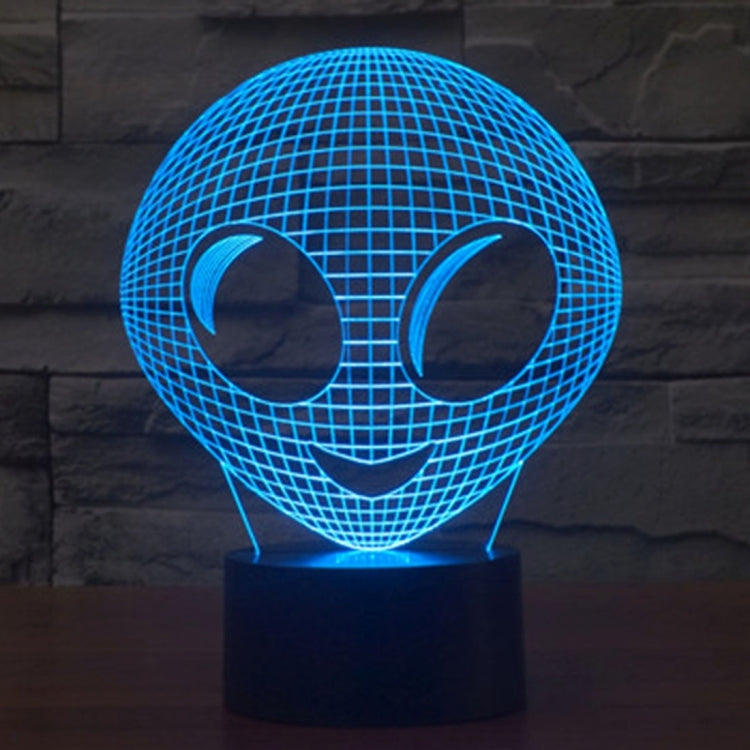 7 สีเปลี่ยนสี Creative Visual สเตอริโอโคมไฟโคมไฟตั้งโต๊ะ Night Light, Alien Style