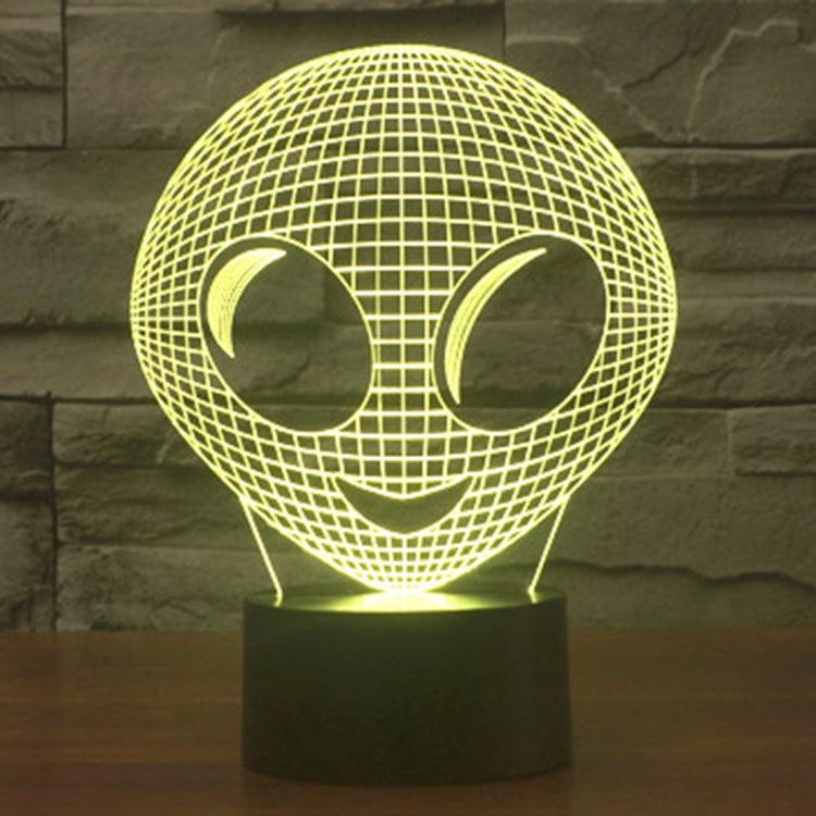 7 สีเปลี่ยนสี Creative Visual สเตอริโอโคมไฟโคมไฟตั้งโต๊ะ Night Light, Alien Style