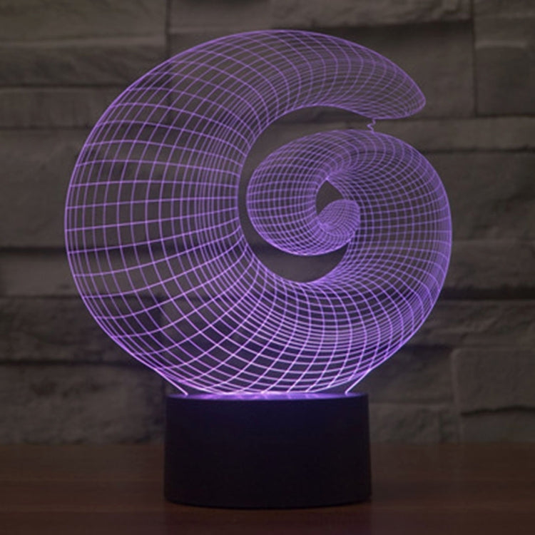 7 สีเปลี่ยนสี Creative Visual สเตอริโอโคมไฟโคมไฟตั้งโต๊ะ Night Light, Abstract Style
