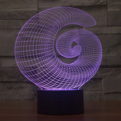 7 สีเปลี่ยนสี Creative Visual สเตอริโอโคมไฟโคมไฟตั้งโต๊ะ Night Light, Abstract Style