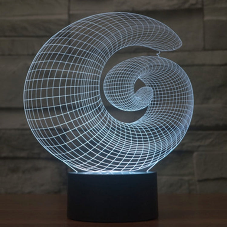 7 สีเปลี่ยนสี Creative Visual สเตอริโอโคมไฟโคมไฟตั้งโต๊ะ Night Light, Abstract Style