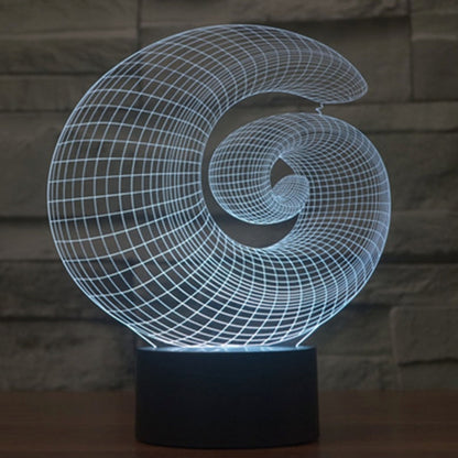 7 สีเปลี่ยนสี Creative Visual สเตอริโอโคมไฟโคมไฟตั้งโต๊ะ Night Light, Abstract Style