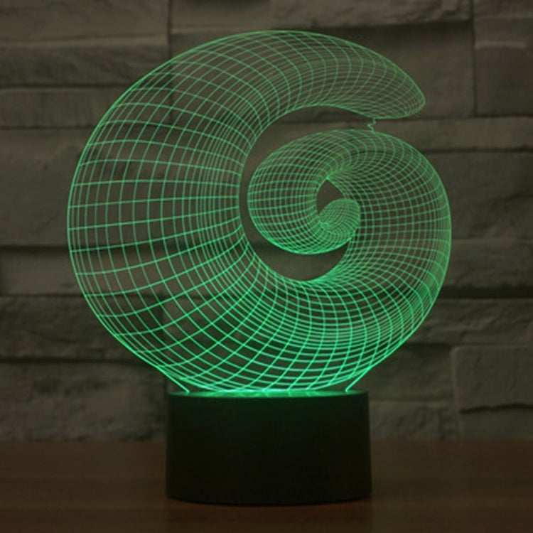 7 สีเปลี่ยนสี Creative Visual สเตอริโอโคมไฟโคมไฟตั้งโต๊ะ Night Light, Abstract Style