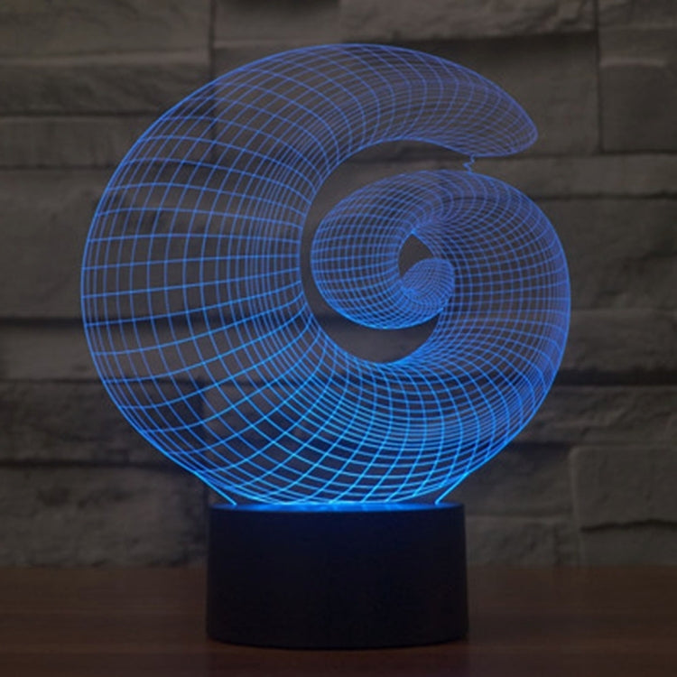 7 สีเปลี่ยนสี Creative Visual สเตอริโอโคมไฟโคมไฟตั้งโต๊ะ Night Light, Abstract Style