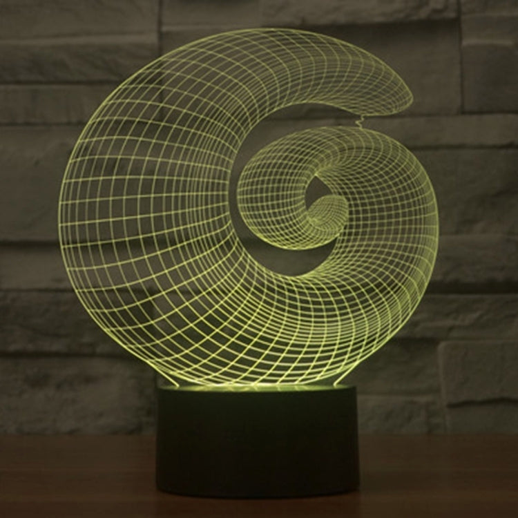 7 สีเปลี่ยนสี Creative Visual สเตอริโอโคมไฟโคมไฟตั้งโต๊ะ Night Light, Abstract Style