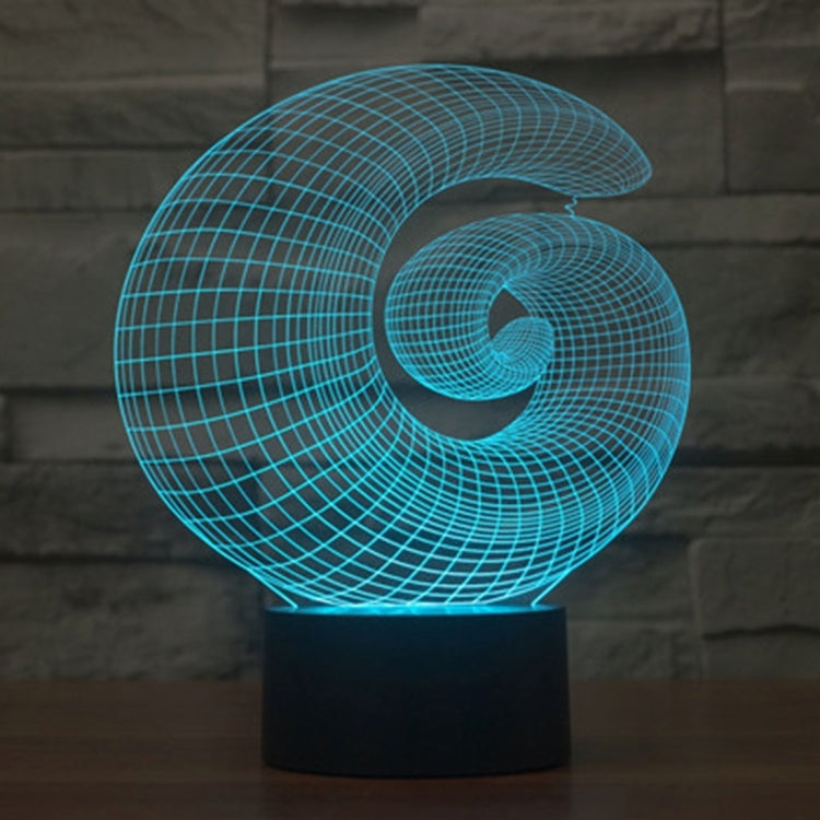 7 สีเปลี่ยนสี Creative Visual สเตอริโอโคมไฟโคมไฟตั้งโต๊ะ Night Light, Abstract Style