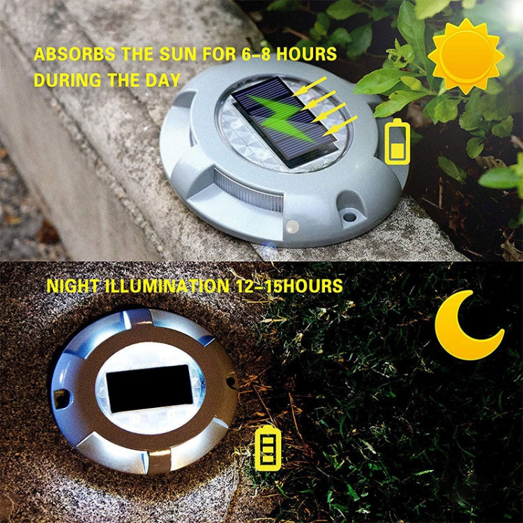 LED พลังงานแสงอาทิตย์ฝังพื้นโคมไฟ IP68 กันน้ำกลางแจ้งโคมไฟสนามหญ้าสวน