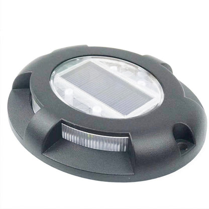 4 ชิ้น LED พลังงานแสงอาทิตย์ฝังพื้นโคมไฟ IP68 กันน้ำกลางแจ้งสวนโคมไฟสนามหญ้า
