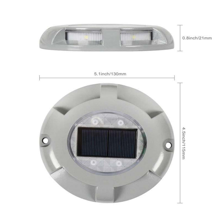 4 ชิ้น LED พลังงานแสงอาทิตย์ฝังพื้นโคมไฟ IP68 กันน้ำกลางแจ้งสวนโคมไฟสนามหญ้า