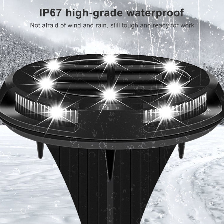ไฟ LED 10 ดวงสวนพลังงานแสงอาทิตย์กลางแจ้งกันน้ำฝังแสง, 10 LED