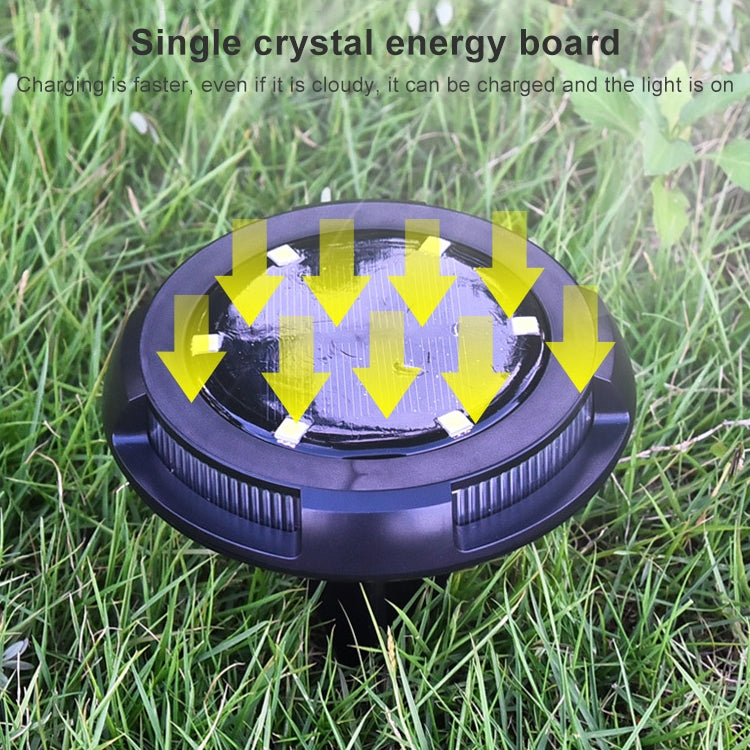 ไฟ LED 10 ดวงสวนพลังงานแสงอาทิตย์กลางแจ้งกันน้ำฝังแสง, 10 LED
