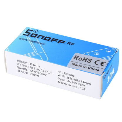 Sonoff 433MHz DIY WiFi สมาร์ทรีโมทคอนโทรลไร้สายโมดูลจับเวลาสวิตช์ไฟสำหรับบ้านอัจฉริยะรองรับ iOS และ Android, 433MHz