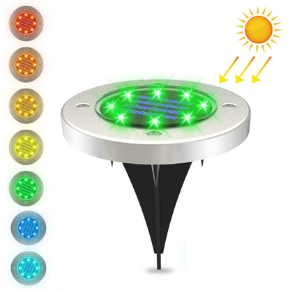 8 LEDs สีสันหรี่แสงได้สวนพลังงานแสงอาทิตย์กลางแจ้งเซ็นเซอร์วัดแสงประเภทเซ็นเซอร์ควบคุมแสงอัจฉริยะไฟฝัง, 8 LEDs