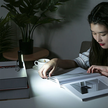 A2 USB ชาร์จไฟฉายกันน้ำ Zoomable XPE + COB พร้อม 3 โหมดและกล่องเก็บของ, A2