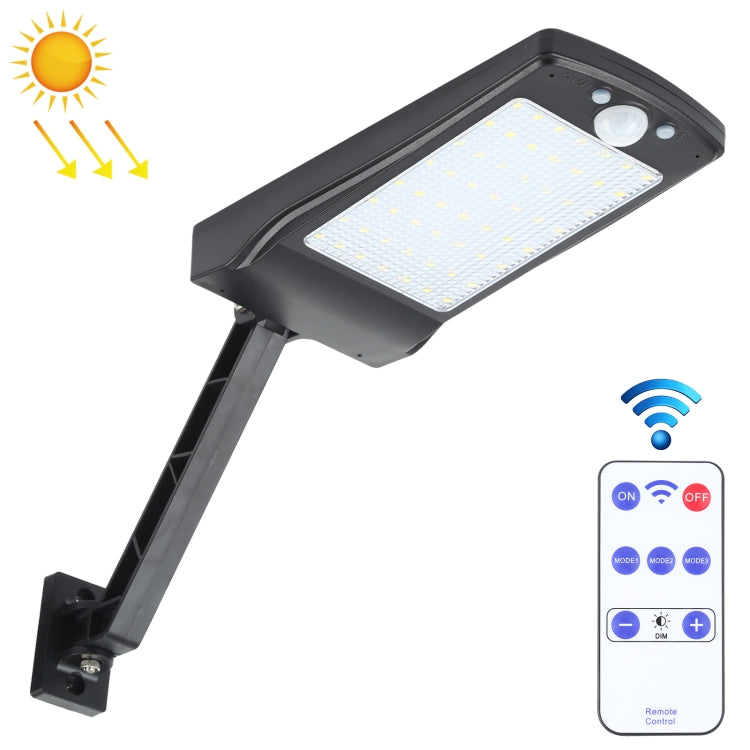 12W 56LEDs SMD 2835 บ้านกลางแจ้ง IP65 กันน้ำรีโมทคอนโทรลโคมไฟติดผนังพลังงานแสงอาทิตย์ Human Body Sensor Light