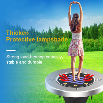 8 LEDs สีสันหรี่แสงได้สวนพลังงานแสงอาทิตย์กลางแจ้งเซ็นเซอร์วัดแสงประเภทเซ็นเซอร์ควบคุมแสงอัจฉริยะไฟฝัง, 8 LEDs
