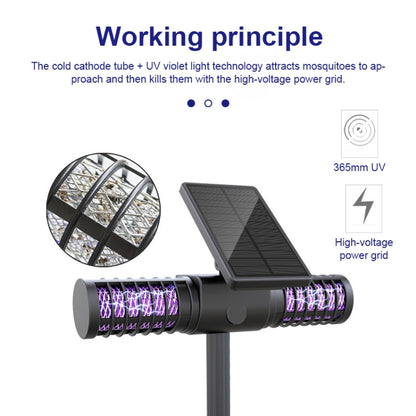 SZ-16008 พลังงานแสงอาทิตย์นักฆ่ายุงกลางแจ้ง IP65 กันน้ำ LED ภูมิทัศน์สวนปลั๊กเครื่องดักยุงโคมไฟสนามหญ้าตกแต่ง