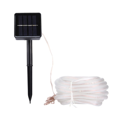 แผงโซล่าเซลล์กันน้ำ 50 LED, 5m 50LED Blue Light, 5m 50LED White Light, 5m 50LED Warm White