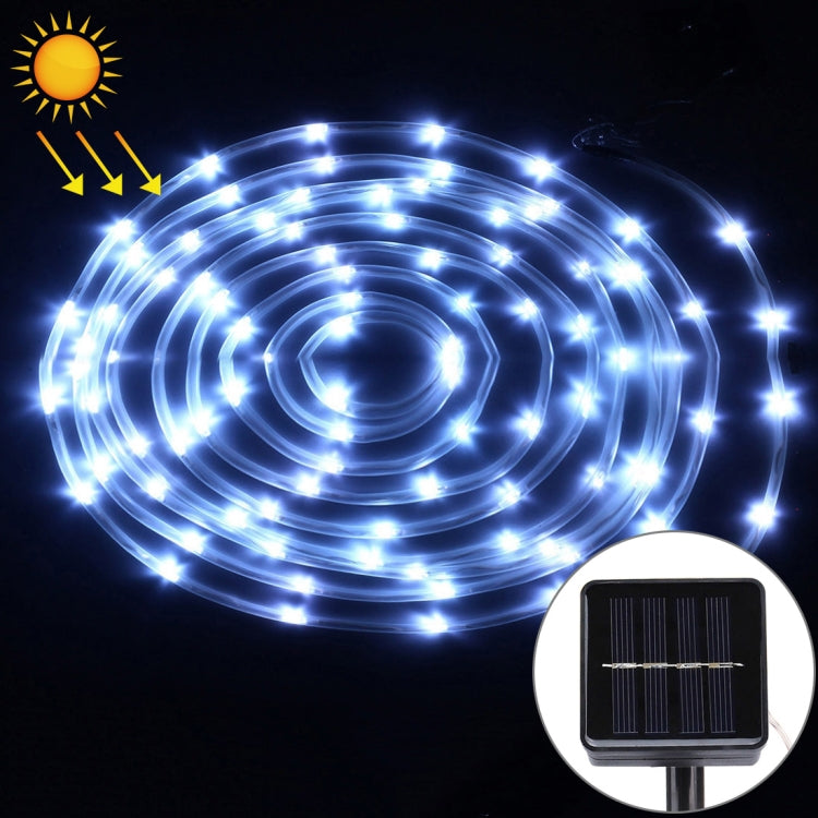 แผงโซล่าเซลล์กันน้ำ 50 LED, 5m 50LED Blue Light, 5m 50LED White Light, 5m 50LED Warm White