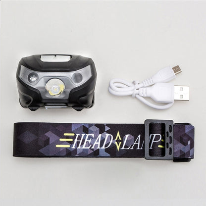 เซ็นเซอร์จับความเคลื่อนไหวร่างกายการชาร์จ USB ขนาดเล็กกลางแจ้ง 140LM พร้อมสาย USB สำหรับการวิ่ง / ตกปลา