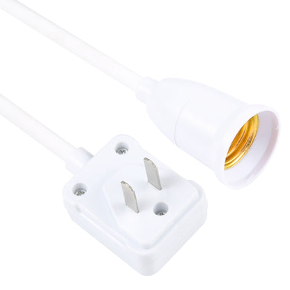ที่วางหลอดไฟ E27 ตัวแปลงส่วนต่อขยายแบบยืดหยุ่นพร้อมสวิตช์ปลั๊ก US, US Plug