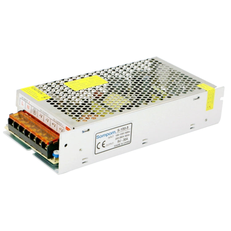 SOMPOM S-150-5 150W 5V 30A Switching Driver LED Light Strip จอแสดงผลหน้าจอแสง Monitor แหล่งจ่ายไฟ, 150W 5V/30A