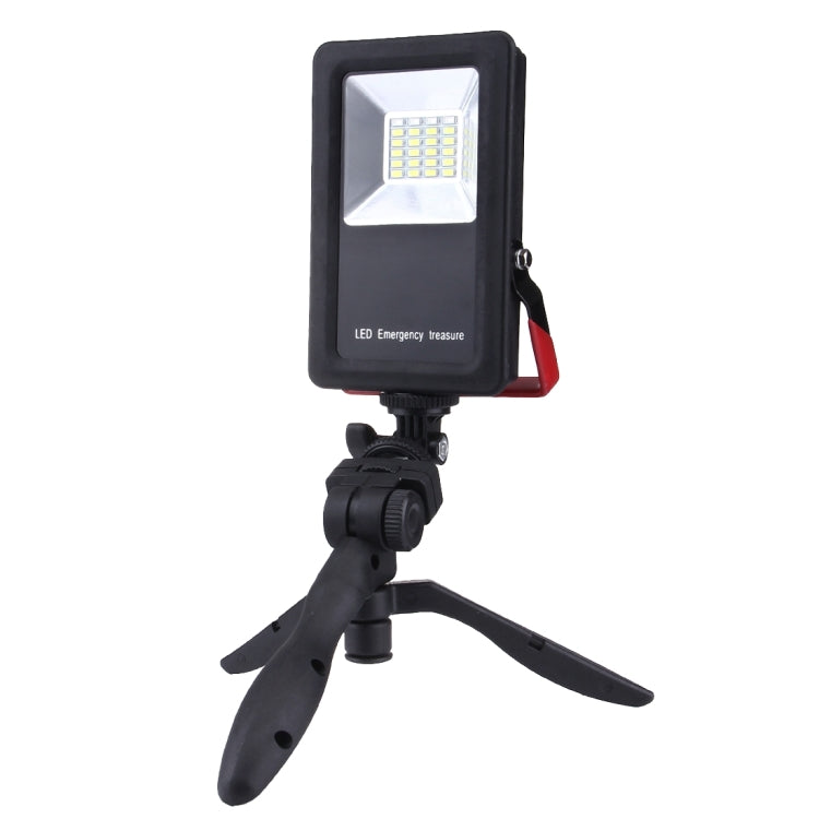 ไฟ LED 24 ดวง SMD5730 2400LM 6000-6500K ไฟเตือนไฟกระพริบสีแดงและสีน้ำเงินแบบพกพาพร้อมตัวยึด, 30W/2400LM 6000-6500K