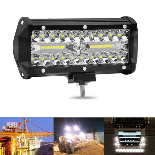 7 นิ้ว 30W 3000LM 6000K LED Strip โคมไฟทำงาน Refit Off-road รถหลังคา Strip Light, 7 inch 120W
