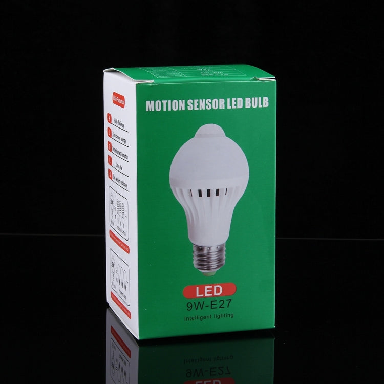 ระยะเซนเซอร์: 4-6 ม., AC 85-265V, E27 9W White Light, E27 9W Warm White