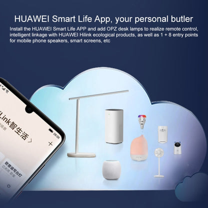 Original Huawei Smart OPPLE LED โคมไฟตั้งโต๊ะพับปรับโคมไฟอ่านหนังสือความสว่างไฟ, รองรับ HUAWEI HiLink