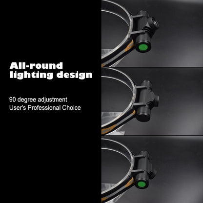 การชาร์จ USB 1200 LM หมุนโฟกัสไฟหน้า LED กลางแจ้ง, D20