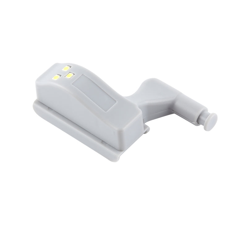 10 ชิ้น 0.3 วัตต์สากลภายในบานพับ LED เซ็นเซอร์โคมไฟตู้ 3 ไฟ LED กลางคืนแสงอัตโนมัติเปิด/ปิดหลอดไฟ, 10 PCS White Light, 10 PCS Warm White