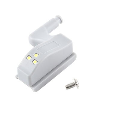 10 ชิ้น 0.3 วัตต์สากลภายในบานพับ LED เซ็นเซอร์โคมไฟตู้ 3 ไฟ LED กลางคืนแสงอัตโนมัติเปิด/ปิดหลอดไฟ, 10 PCS White Light, 10 PCS Warm White