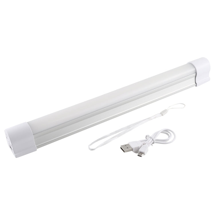 Q34 34 ซม. สีขาว + สีแดง USB LED Strip Light แบบพกพา 5V 650mA 5500-6500K พร้อมสวิตช์, 34cm