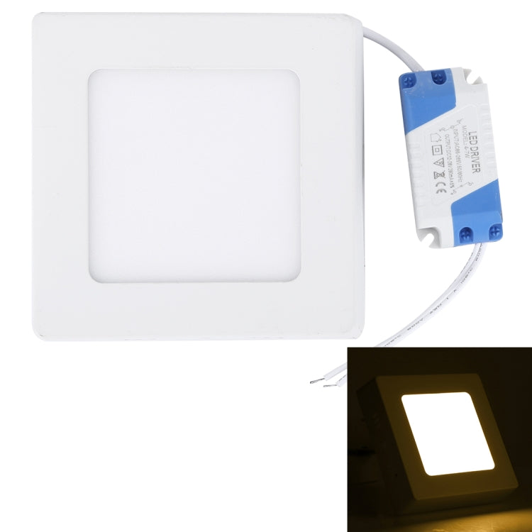 ไฟ LED 12 ซม. 30 ดวง SMD 2835, AC 85-265V, 6W Warm White Light